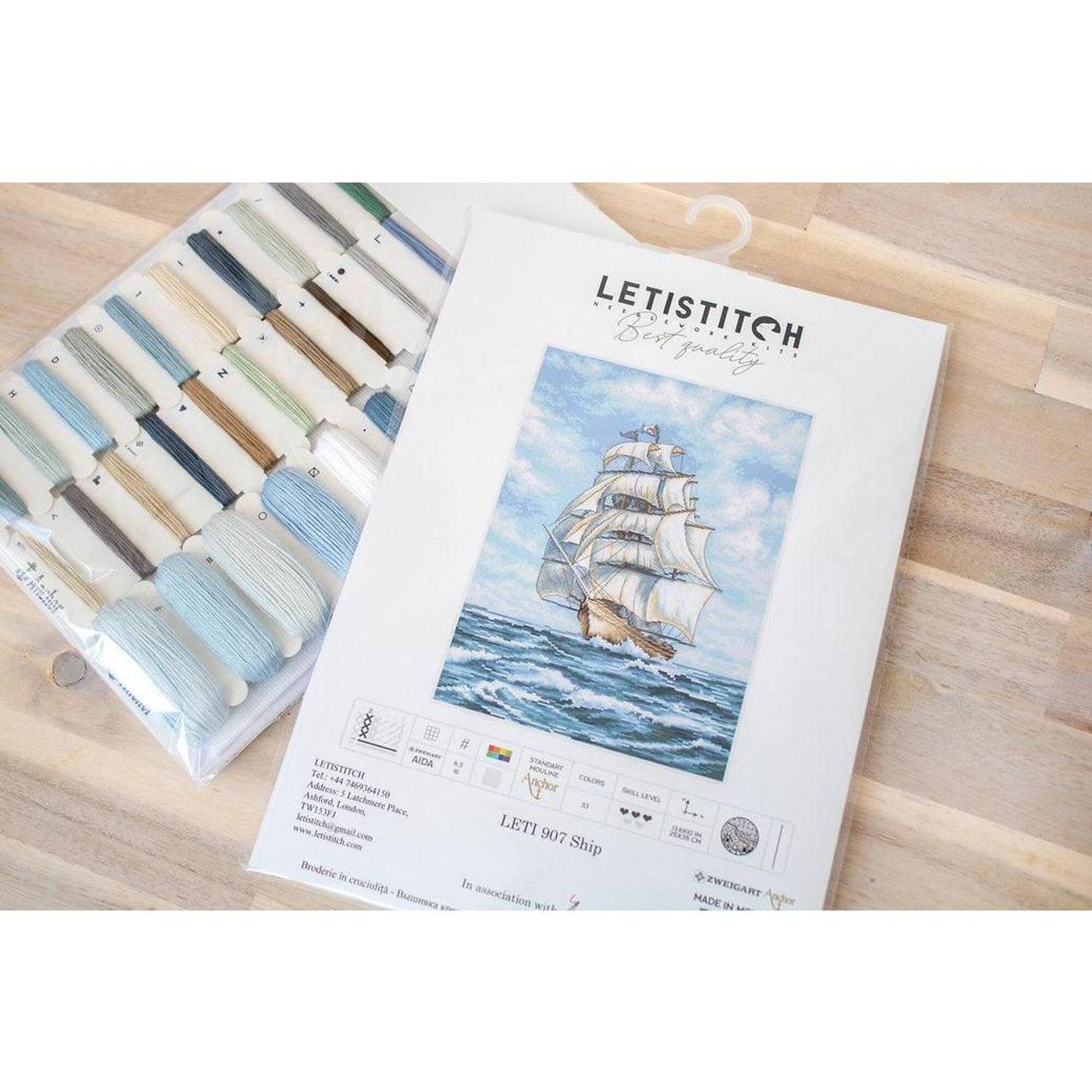 Letistitch Ship Counted Cross Stitch Kit